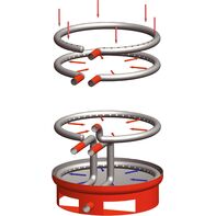 3D-Illustration der Ringe, ohne Wellrohrregister